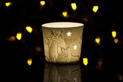 Starlight Votiv small Nr.246 Eule mit Durchbrüchen - 0