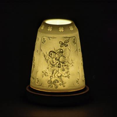 Starlight Glocke Nr.185 Engel auf Blumenranke - 0