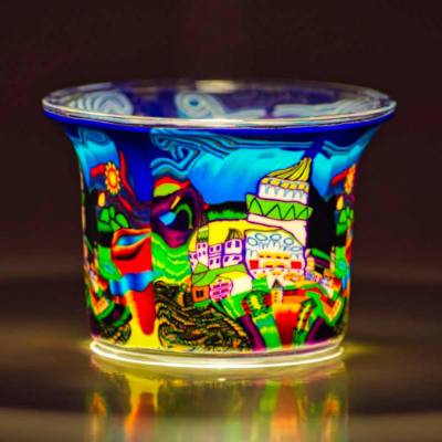 Votiv-Glas 32 Stadtmotiv - 1