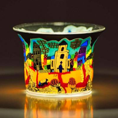 Votiv-Glas 37- Sunday, Kirchenbesuch am Sonntag - 1