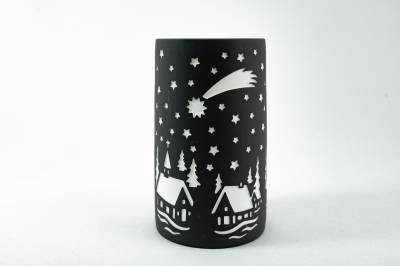 Porzellan Windlicht Elegance large Nr. 8 Teelichthalter cats - 0