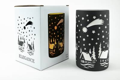 Porzellan Windlicht Elegance large Nr. 8 Teelichthalter cats - 1