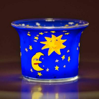 Votiv-Glas 41 Sonne Mond und Sterne - 1