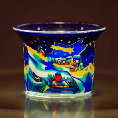 Votiv-Glas 66 - Sternschnuppe über Winderdorf - 1