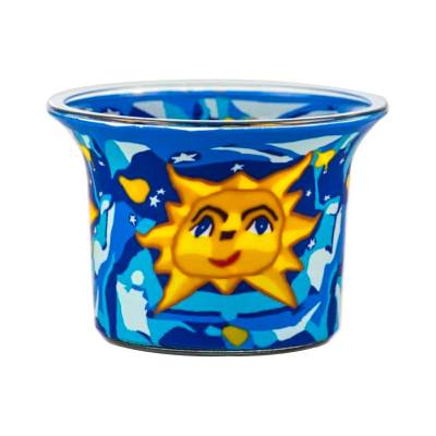 Votiv-Glas 77 Sonne am blauen Himmel - 0