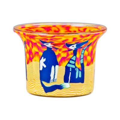 Votiv-Glas 110 - Katzenpaar am Tag - 0