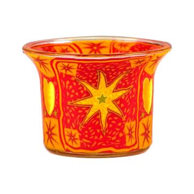 Votiv-Glas 226 - strahlend gelber Stern - 0