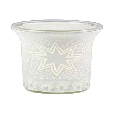 Votiv-Glas 271 Stern weiss - 0