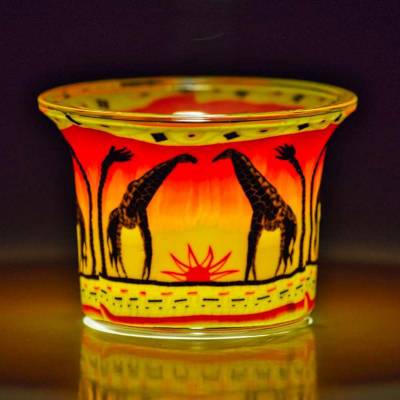 Votiv-Glas 287 Giraffen - 1