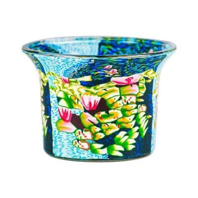 Votiv-Glas 564 - Seerose, Seerosen in pink und weiss - 0