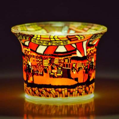 Votiv-Glas 576 - Strassencafe - 1