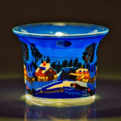 Votiv-Glas 829 kanadische Winterlandschaft - 1