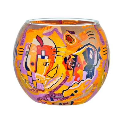 Leuchtglas 11cm Nr.53 Phantasiemotiv - 0