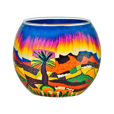 Leuchtglas 11cm Nr.125 Berglandschaft - 0