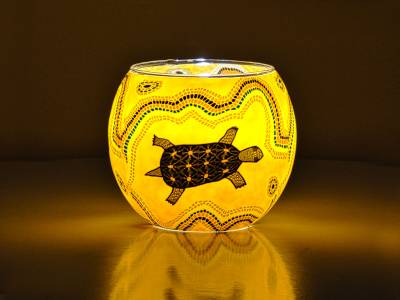 Leuchtglas 11cm Nr.275 Schildkröte - 1