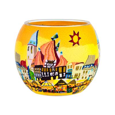 Leuchtglas 11cm Nr.307 Weihnachtsmarkt in Michelstadt - 0