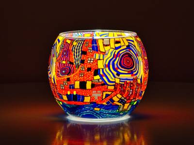 Leuchtglas 11cm Nr.506 Phantasiemotiv - 1