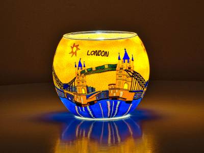 Leuchtglas 11cm Nr.546 London Tower Bridge - 1
