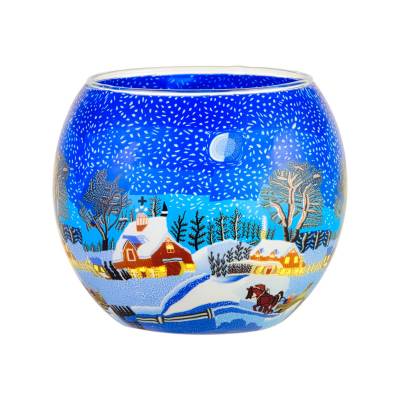 Leuchtglas 11cm Nr.829 kanadische Winterlandschaft - 0