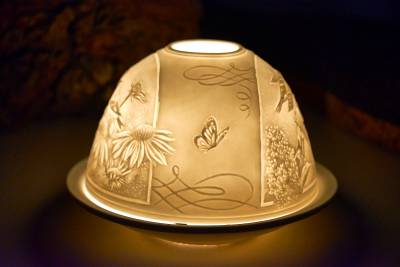 Starlight Nr.147 Margeritenwiese mit Schmetterling und Vogel - 1