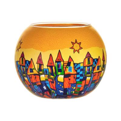 Leuchtglas 15cm Nr.182 Stadt im Sommer - 0