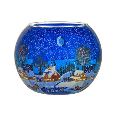 Leuchtglas 15cm Nr.829 kanadische Winterlandschaft - 0