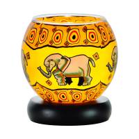 Leuchtglas Lampe 11cm Nr.286 Elefant, elektrisch betrieben