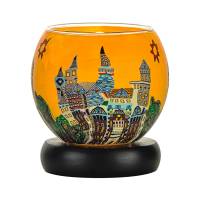 Leuchtglas Lampe 11cm Nr.384 Neuschwanstein im Sommer, elektrisch betrieben