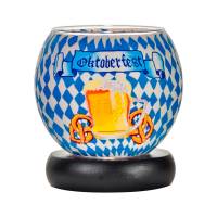 Leuchtglas Lampe 11cm Nr.533 Oktoberfest, elektrisch betrieben