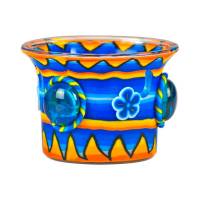 Votiv-Glas 100 Nuggets blau