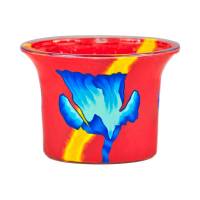 Votiv-Glas 109 Blume blau