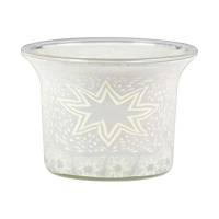 Votiv-Glas 271 Stern weiss