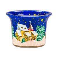 Votiv-Glas 591 - Winterdorf bei Nacht