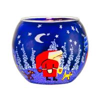 Leuchtglas 11cm Nr.47 der Weihnachtsmann kommt