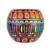 Leuchtglas 11cm Nr.90 Kerzenmotiv im Bohochic