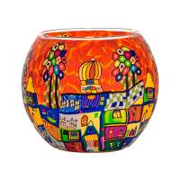 Leuchtglas 11cm Nr.290 bunte Stadt