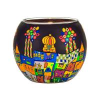 Leuchtglas 11cm Nr.291 bunte Stadt bei Nacht