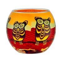 Leuchtglas 11cm Nr.345 Eulenpaar, Eule