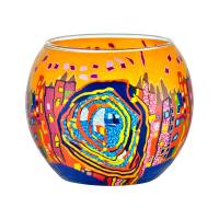 Leuchtglas 11cm Nr.507 Stadt am Wasser