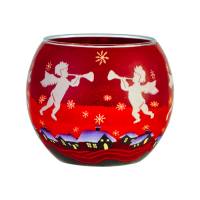 Leuchtglas 11cm Nr.512 musizierende Engel, weiss