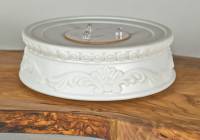 Starlight LED Base mit Dekorrand, batteriebetrieben