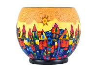 Gigant Nr.182 Stadt im Sommer, Leuchtglas elektrisch betrieben, Durchmesser 30cm