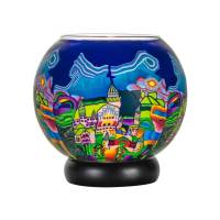 Leuchtglas Lampe 15cm Nr.32 Stadtmotiv