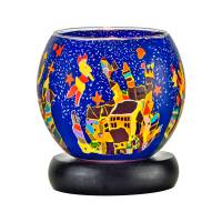 Leuchtglas Lampe 11cm Nr.35 Nürnberg, elektrisch betrieben