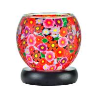 Leuchtglas Lampe 11cm Nr.124 Blumenwiese, elektrisch betrieben